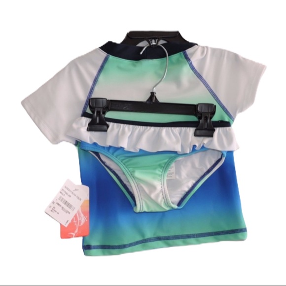 Tommy Bahama Relax Ombre 2 Piece Swim Set 2T - Picture 2 of 5